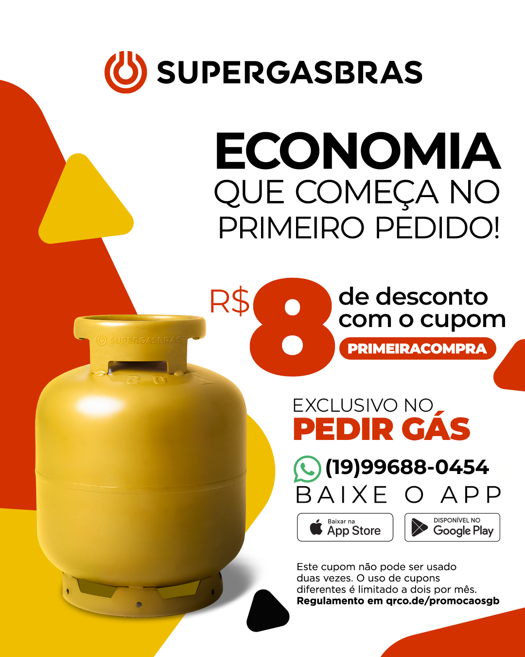 Desconto Primeira Compra Gás Saltinho